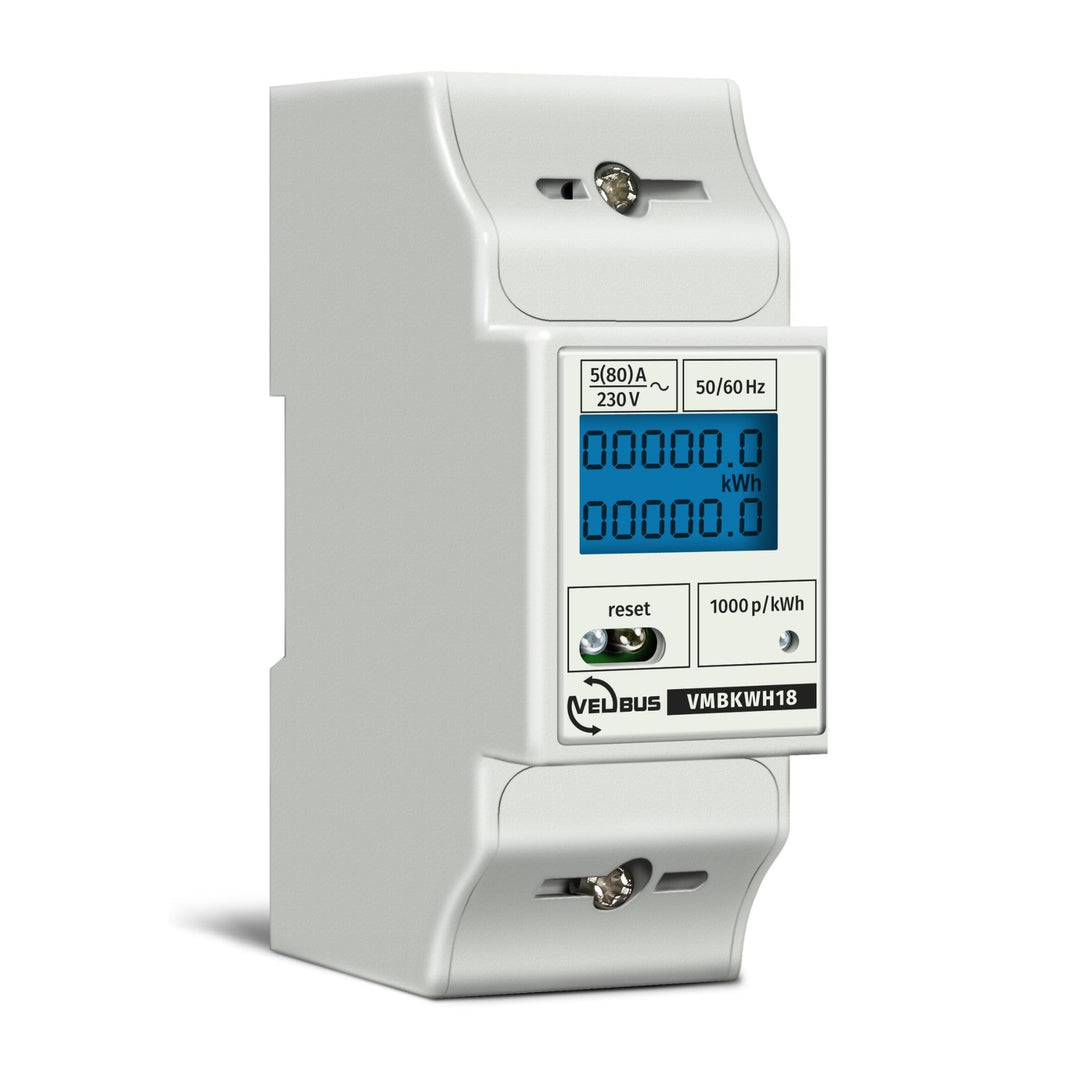 Stromzähler 1-phasig Hutschiene LCD 80 A digital