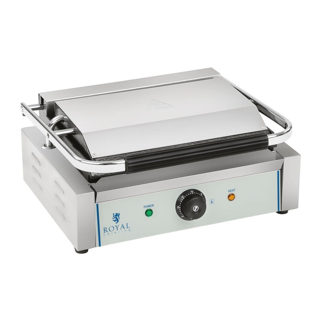 Kontaktgrill Elektrogrill 2200W Gusseisen mit Fettauffangschale
