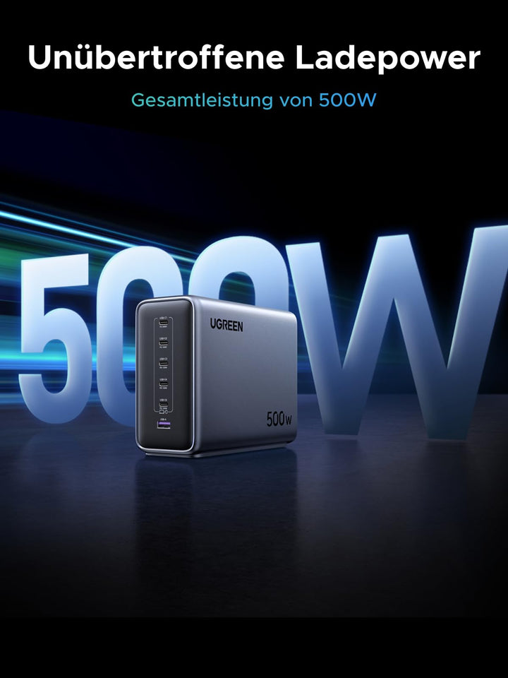 USB-C Ladegerät 6-Port 500W GaN PD 3.1 240W Einzelport - Bild 2
