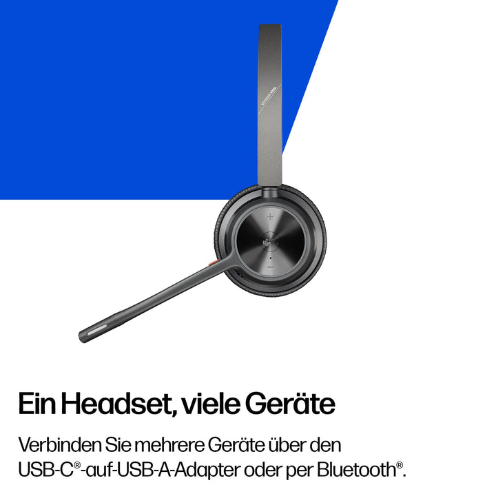 Bluetooth-Headset Stereo mit Noise Cancelling, 24h Akku, für PC &amp; Teams - Bild 6