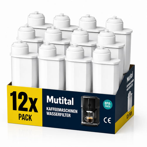 Wasserfilter Kaffeevollautomat 12er-Pack Aktivkohle 2-Jahres-Vorrat
