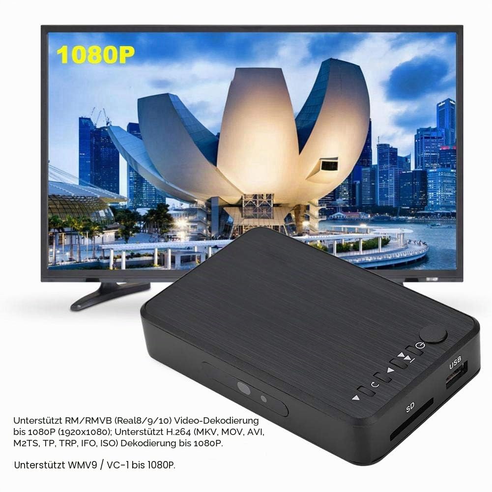 Multimedia Player Full HD 1080p HDMI mit Fernbedienung USB SD - Bild 3