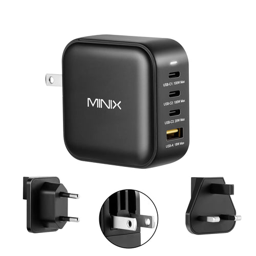 USB-C Ladegerät 4-Port GaN 100W für Laptop & Smartphone