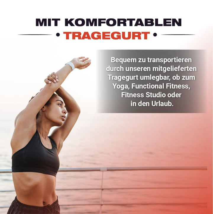 Sportmatte oval 139x62 cm TPE 8 mm für Seilspringen &amp; Yoga - Bild 8