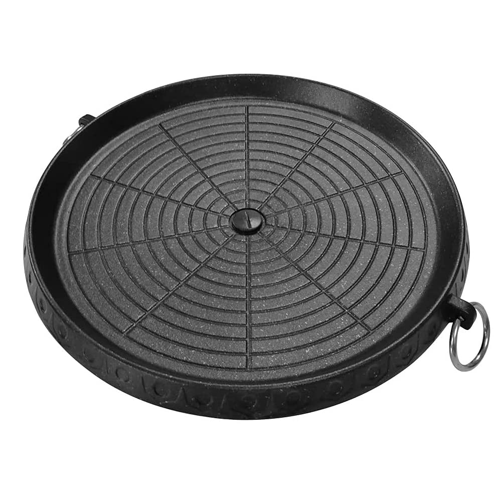 Grillpfanne koreanisch Maifan-Antihaft 32x32 cm für Innen und Aussen