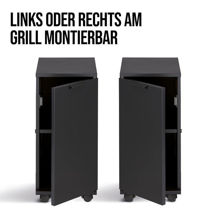 Grilltrolley modular magnetisch mit Rollen 34x47x76cm schwarz - Bild 7