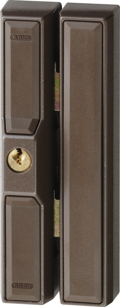 Fenster-Zusatzsicherung 2 Stahlriegel Schlüssel braun Nachrüstung - Bild 2