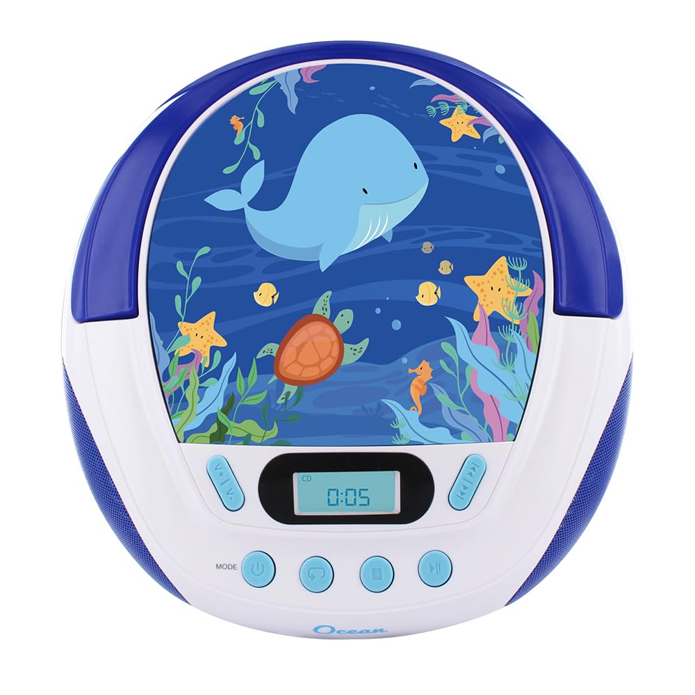Kinder-CD-Player Ozean-Design mit USB, AUX &amp; Kopfhöreranschluss - Bild 8