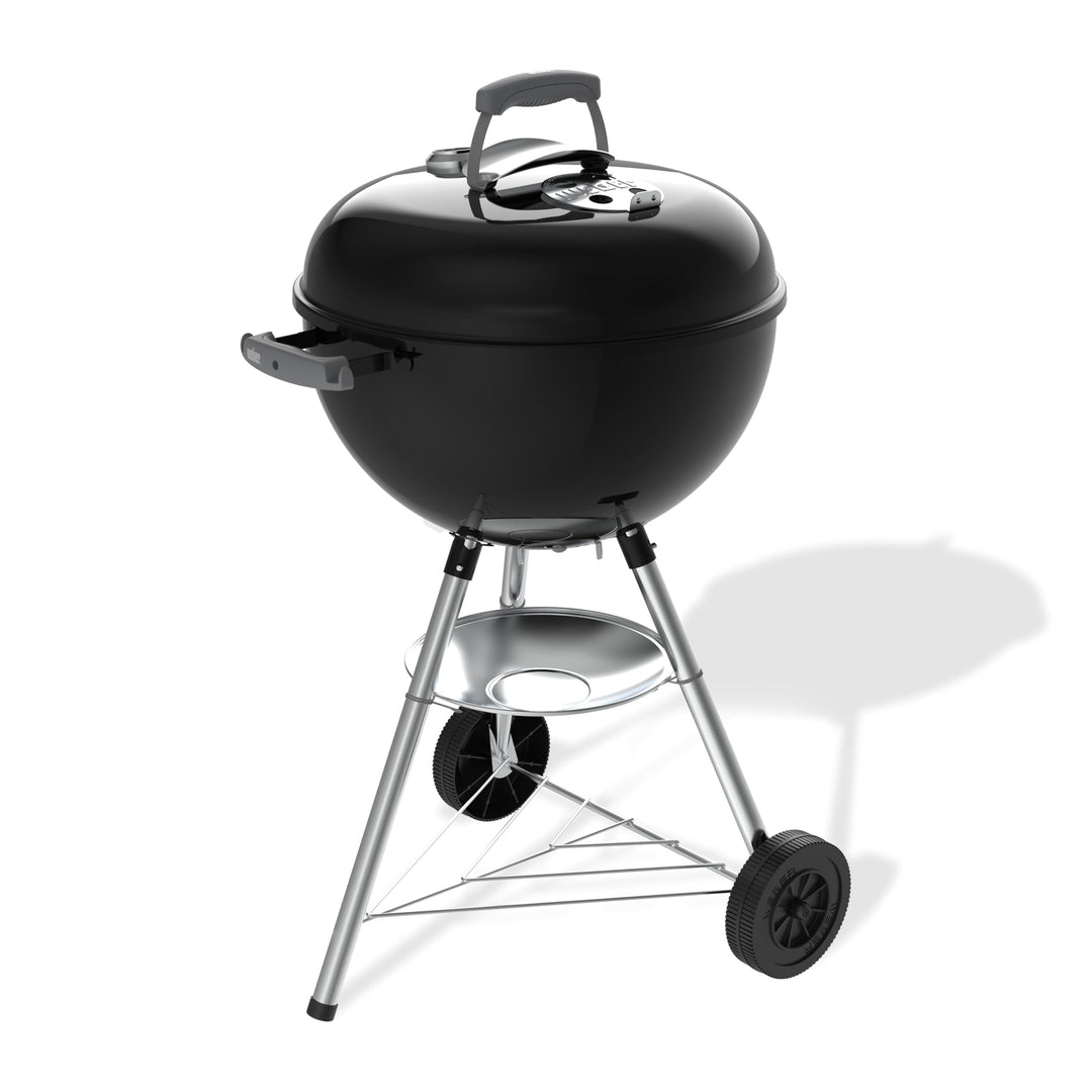 Holzkohlegrill Kugelgrill 47 cm mit Stand, Rädern &amp; Thermometer