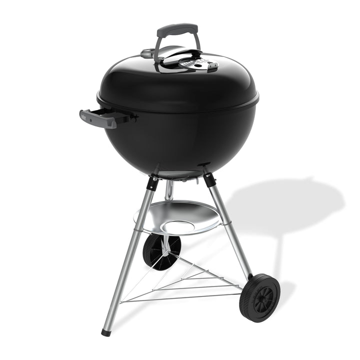 Holzkohlegrill Kugelgrill 47 cm mit Stand, Rädern &amp; Thermometer