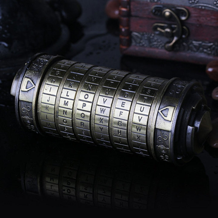 Cryptex Mini Da-Vinci-Code Gold 14 cm mit 6-stelligem Passwort - Bild 5