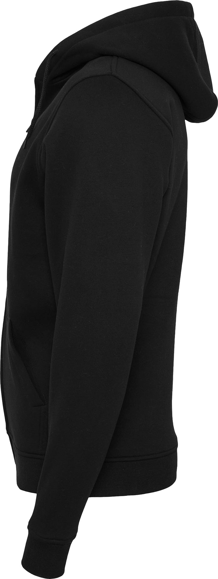 Zip-Hoodie Herren Biker-Design mit Stickerei &amp; Siebdruck Schwarz - Bild 3