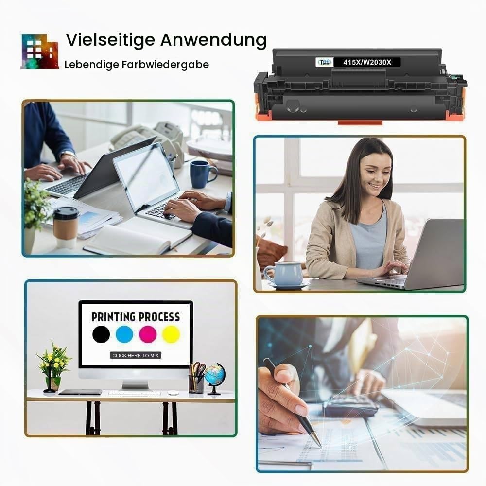 Toner-Set 4-farbig 415X kompatibel für HP LaserJet M479 M454 - Bild 7
