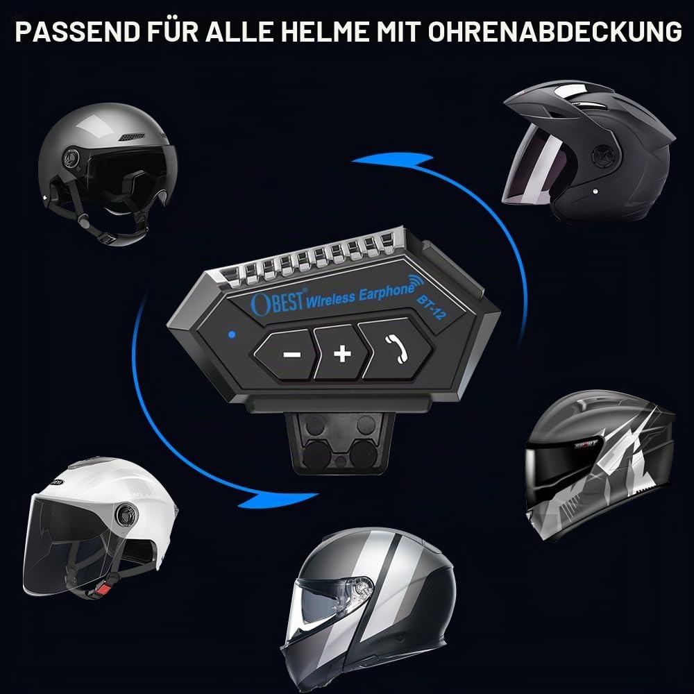 Motorrad Helm-Headset Bluetooth IP67 mit DSP-Rauschunterdrückung - Bild 4