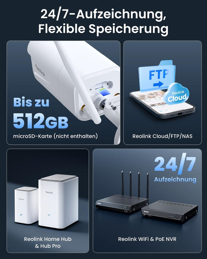 Überwachungskamera Aussen 4K 8MP WLAN mit 5x optischem Zoom - Bild 6