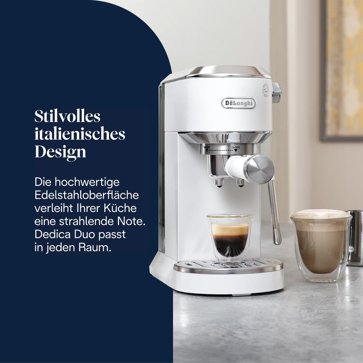 Siebträgermaschine mit Cold Brew Funktion kompakt weiss - Bild 2