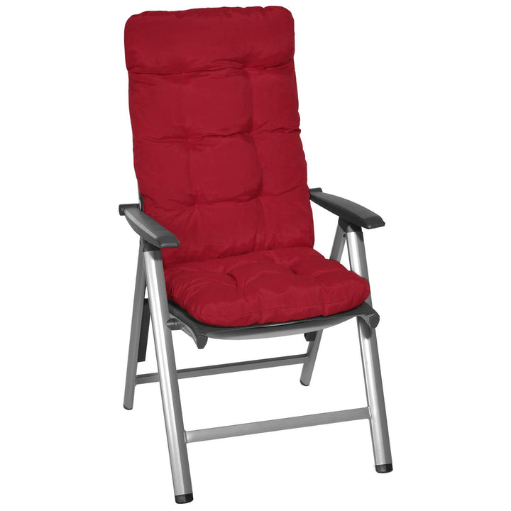 Hochlehner Auflage Gartenstuhl 100% Polyester UV5 rot 8cm - Bild 7