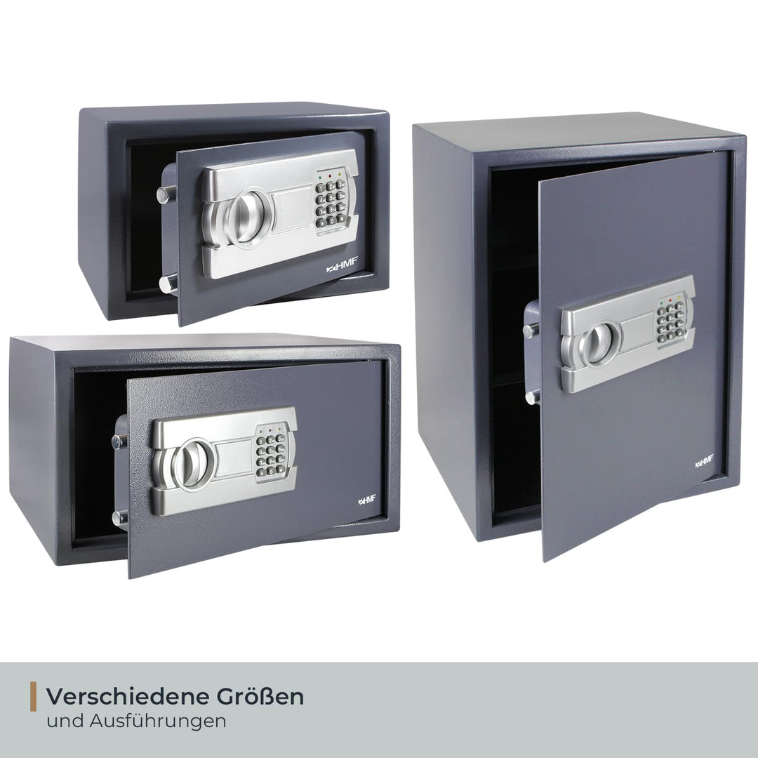 Möbeltresor mit Zahlenschloss für DIN A5 Dokumente, 8,4 L, Anthrazit - Bild 6