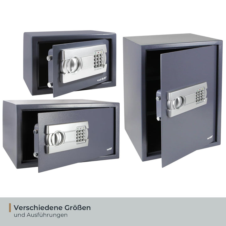 Möbeltresor mit Zahlenschloss für DIN A5 Dokumente, 8,4 L, Anthrazit - Bild 6