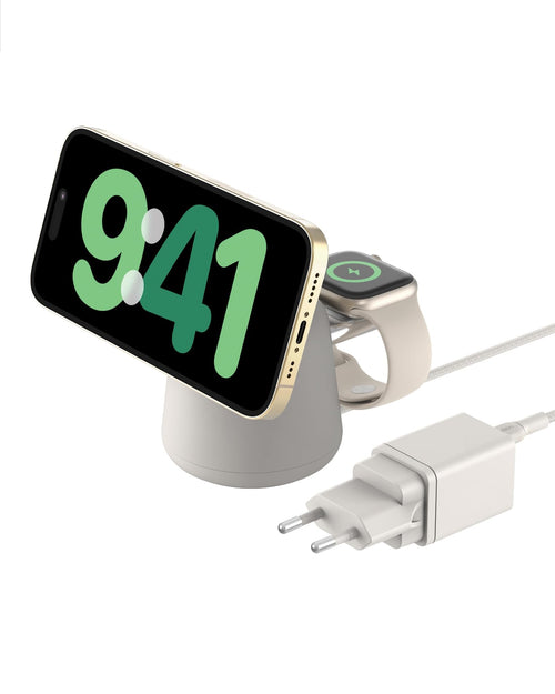 Kabelloses Ladegerät 2-in-1 Qi2 15W für iPhone & Apple Watch
