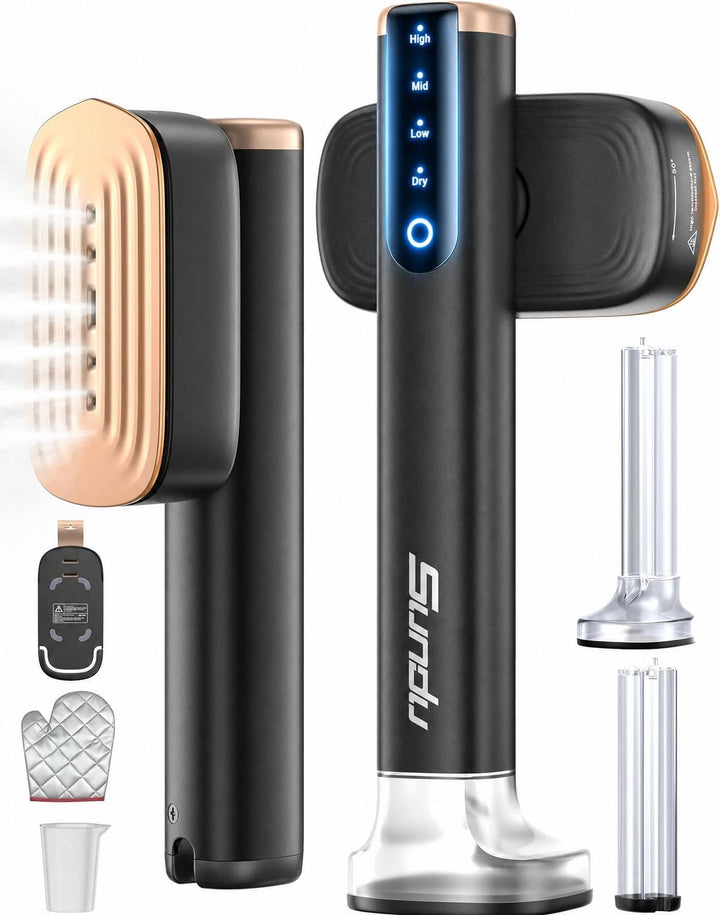 Dampfglätter Reisebügeleisen Keramik 2 Wassertanks 280 ml 1200W