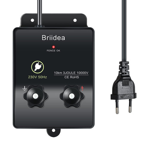Weidezaungerät 230V 3 Joule 10000V für Tier- und Gartenzaun