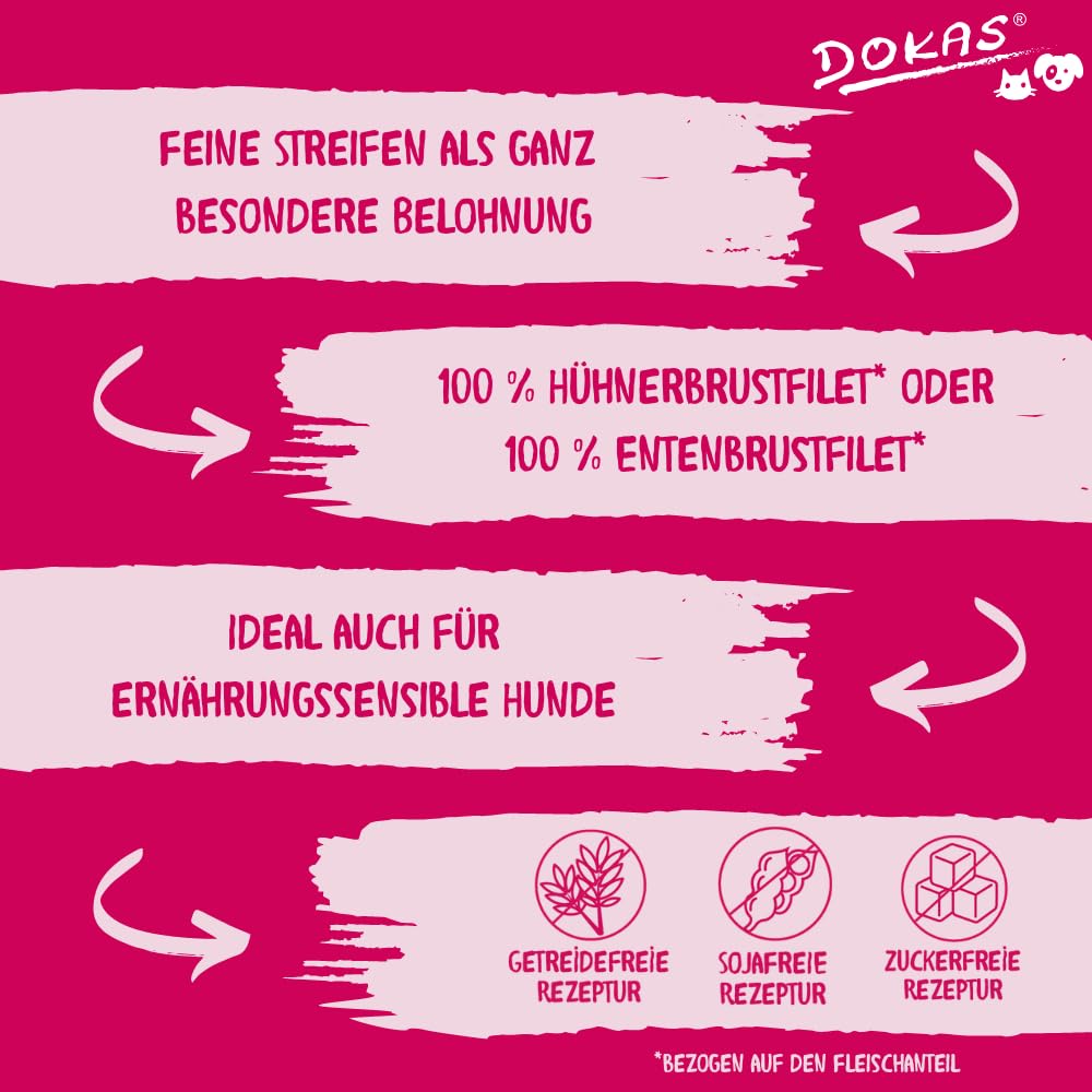 Hundesnack Hühnerbruststreifen luftgetrocknet getreidefrei 8x 250 g - Bild 5