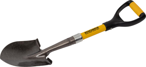 Kompaktschaufel Karbonstahl 690 mm mit Trittkante für Garten & Camping