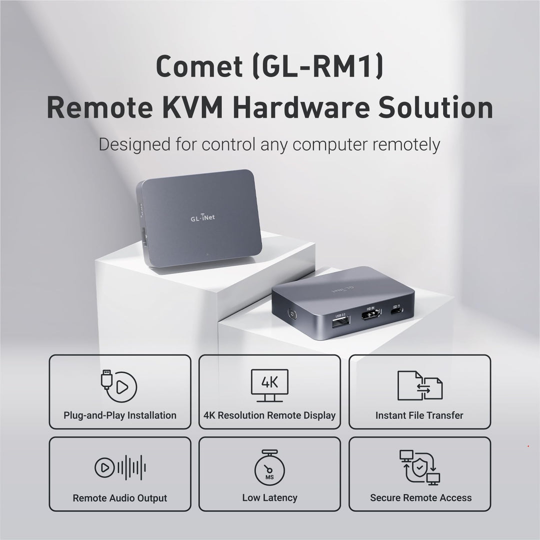 KVM-Fernsteuerung 4K 3840x2160 Tailscale für IT &amp; Home Office - Bild 2