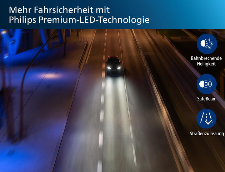 H11 LED Nachrüstlampe mit Strassenzulassung UNECE-R37 +400% Licht - Bild 7