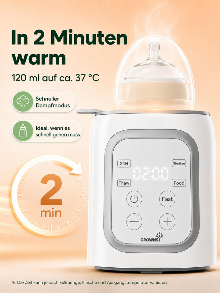 Flaschenwärmer Baby 10-in-1 mit LCD-Display und Dampffunktion - Bild 4