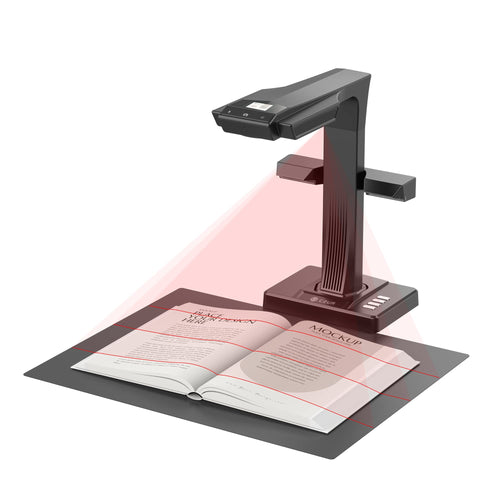 Buchscanner 16 MP A3 mit OCR und Laser-Abflachung fuer Windows & macOS