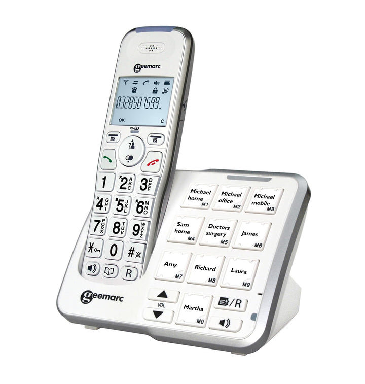 Seniorentelefon schnurlos mit Fototasten Anrufbeantworter 30dB - Bild 4