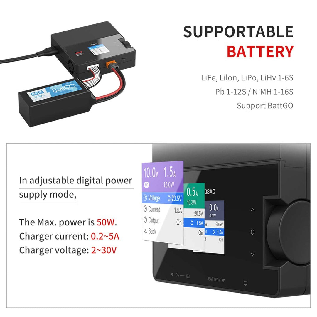 RC Akku Ladegerät AC/DC 50W/200W Balance Lader für LiPo NiMH Pb - Bild 7