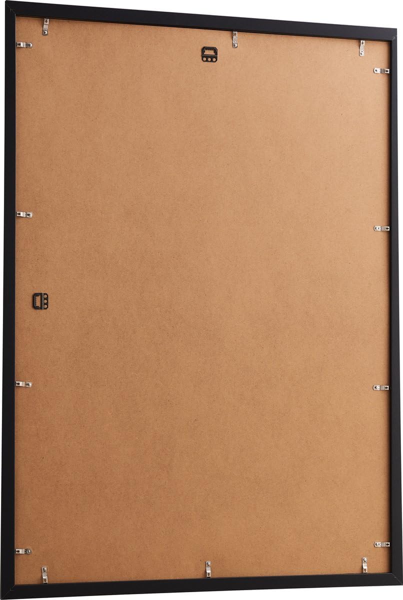 Bilderrahmen DIN A1 59,4x84 cm Schwarz MDF Acrylglas Hoch- und Querformat - Bild 6