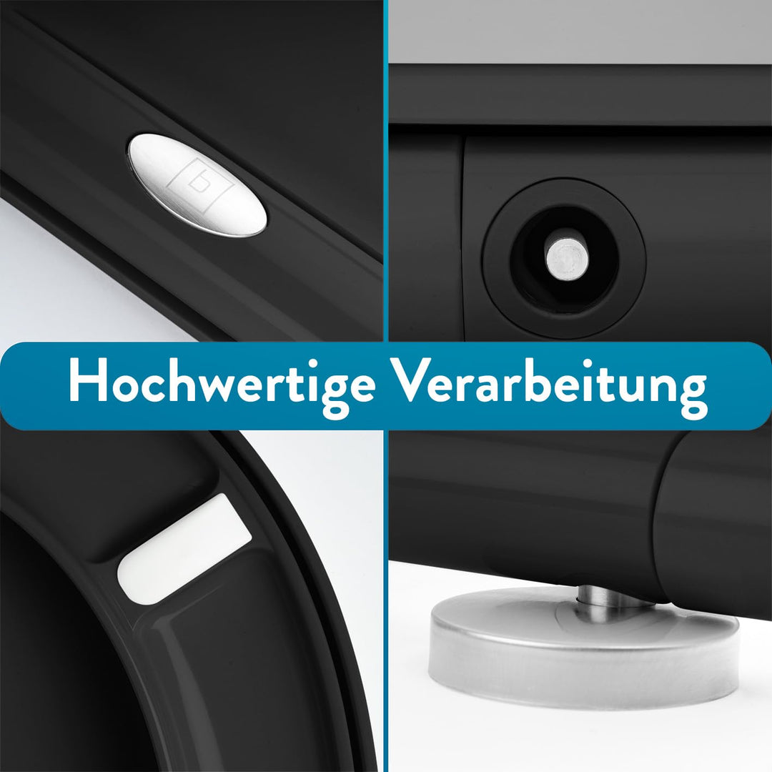 Toilettensitz oval Duroplast antibakteriell Softclose schwarz - Bild 9