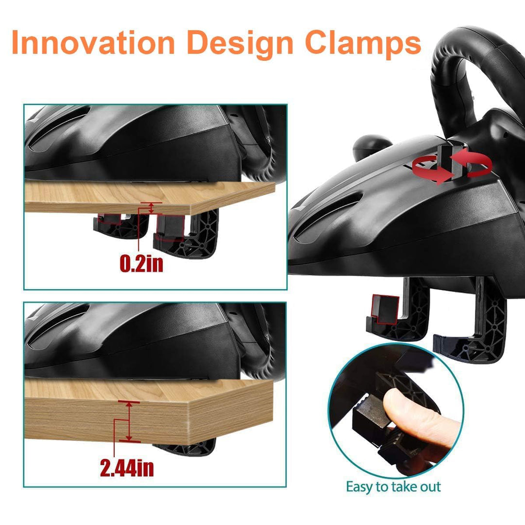 Gaming Lenkrad mit Pedalen 270° für PS4, PS3, Xbox, PC, Switch - Bild 9