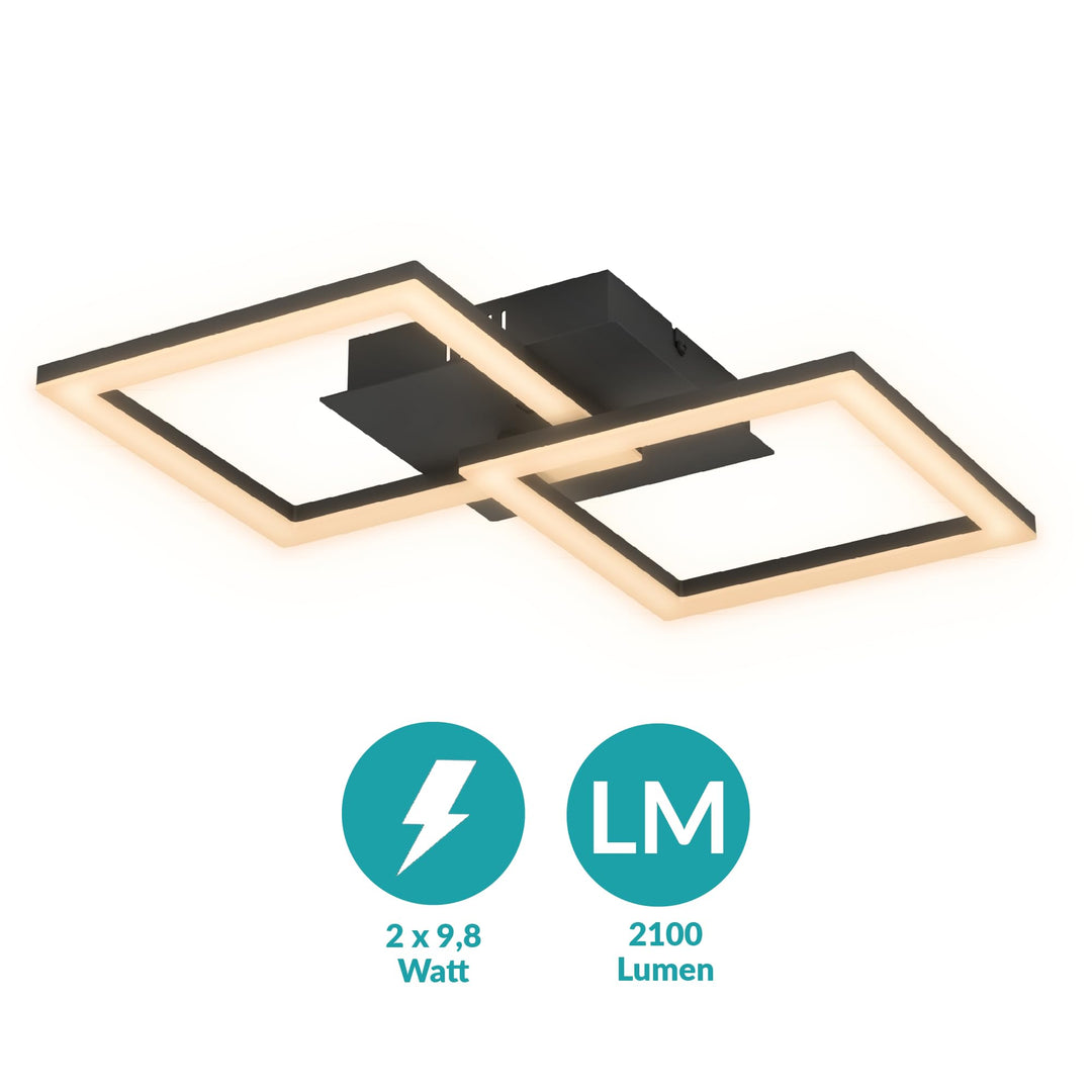 Deckenleuchte RGBIC LED mit Fernbedienung 52,5 cm Gaming Ambientebeleuchtung - Bild 4