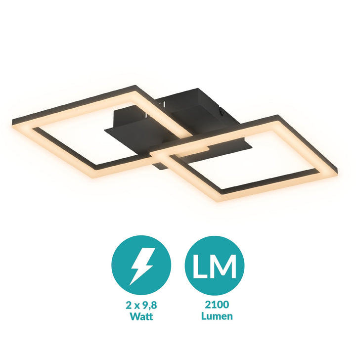 Deckenleuchte RGBIC LED mit Fernbedienung 52,5 cm Gaming Ambientebeleuchtung - Bild 4