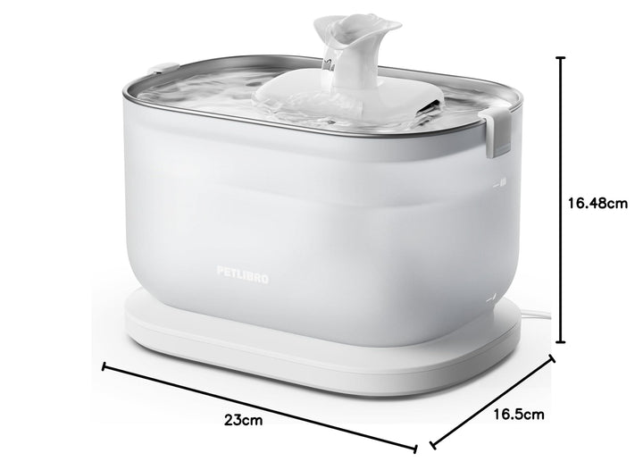 Katzenbrunnen Edelstahl 2.5L kabellose Pumpe 2 Trinkmodi ultraleise - Bild 8
