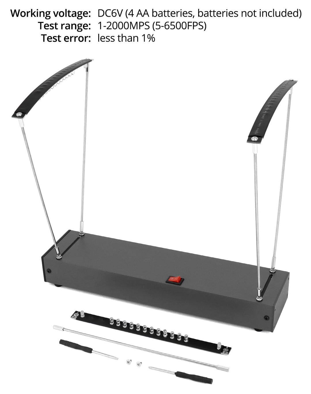 Geschwindigkeitsmessgerät Dual-Infrarot 1–2000 m/s für Physikexperimente - Bild 4