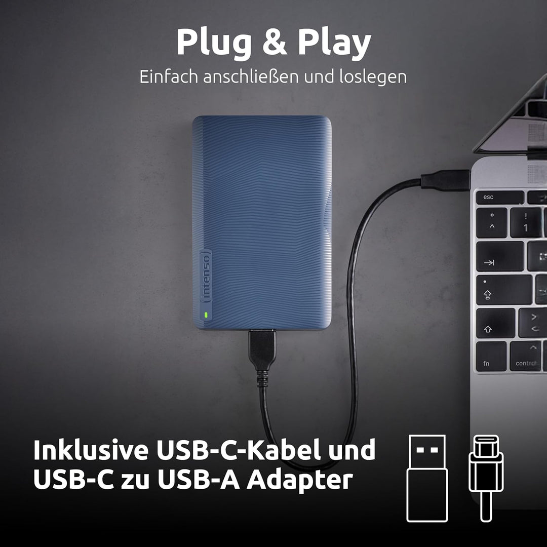 Externe Festplatte 2 TB USB 3.2 Plug &amp; Play für PC, Mac, Laptop - Bild 3