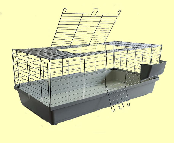Nagerkäfig 120x59x46 cm mit 2 Türen für Kaninchen &amp; Meerschweinchen