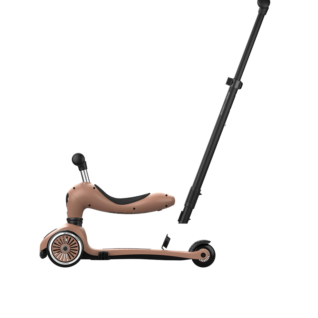 Kinderroller 2in1 Laufrad mit Sitz höhenverstellbar ab 1 Jahr Mocha - Bild 5