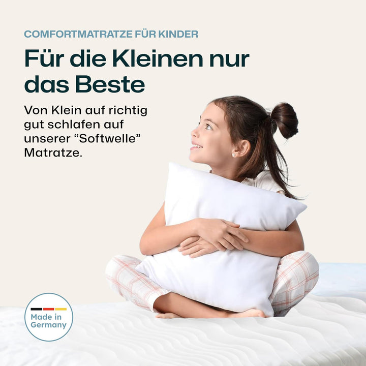 Kindermatratze 7-Zonen Kaltschaum 90x200 cm H1/H2 allergikerfreundlich - Bild 2