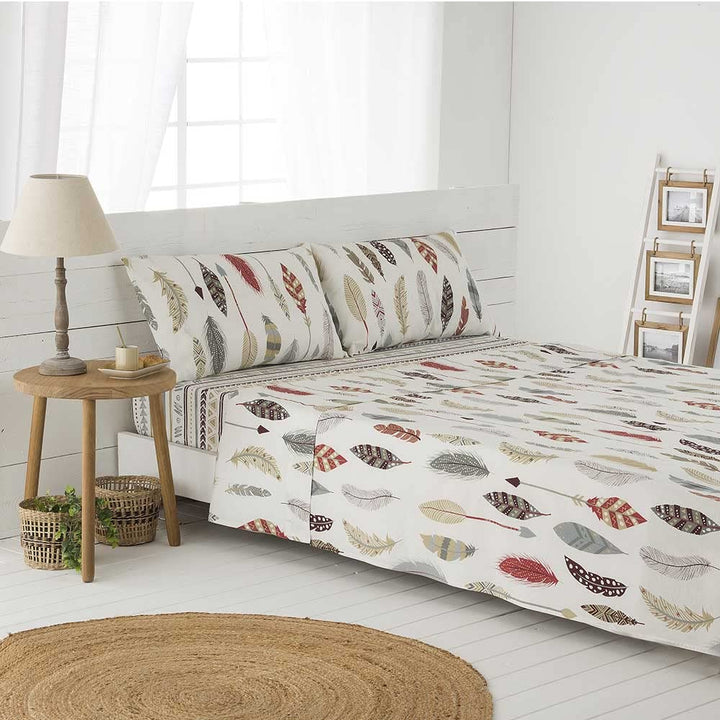 Bettwäsche-Set 90x190/200 cm 100% Baumwolle 3-teilig bunt - Bild 5