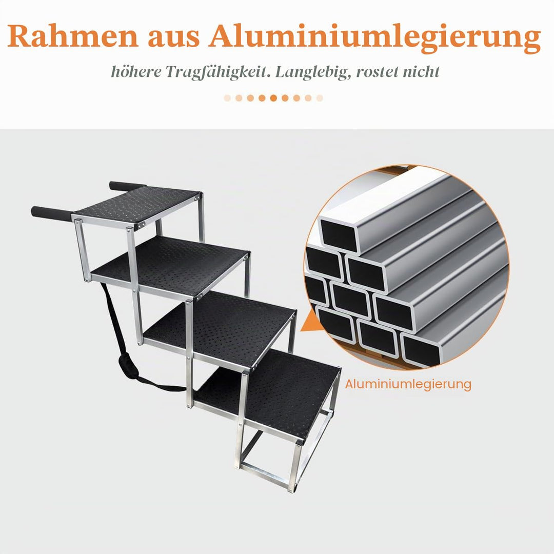 Hundetreppe Auto 4 Stufen klappbar Aluminium bis 70 kg - Bild 3