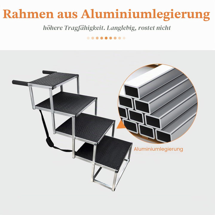 Hundetreppe Auto 4 Stufen klappbar Aluminium bis 70 kg - Bild 3