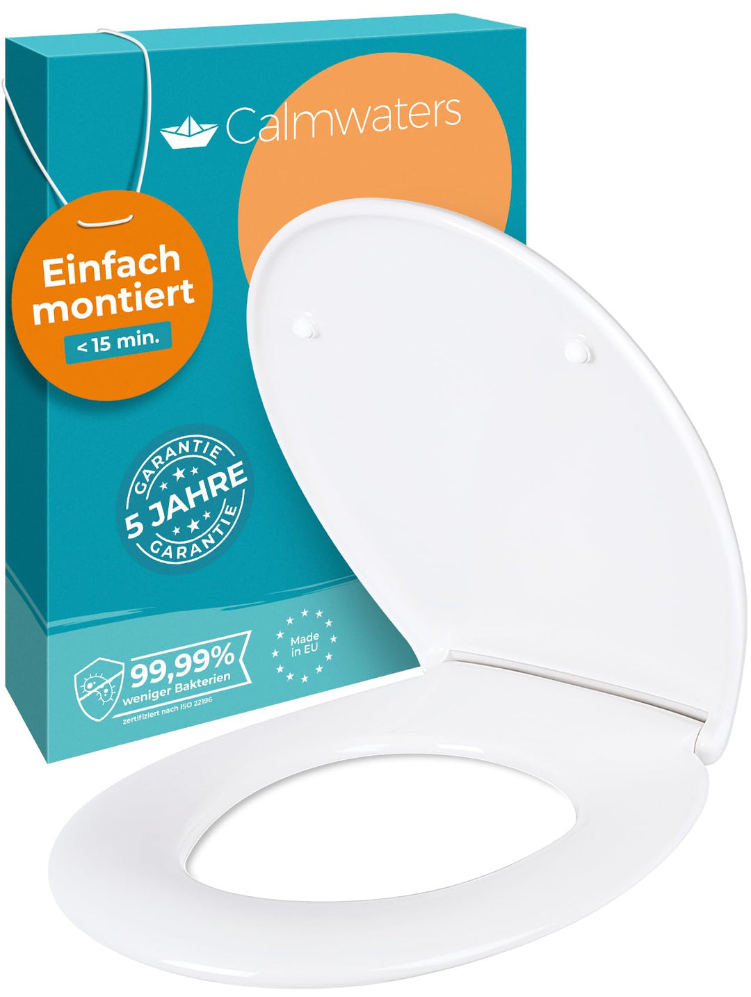 WC Sitz oval mit Absenkautomatik Duroplast abnehmbar bis 250 kg
