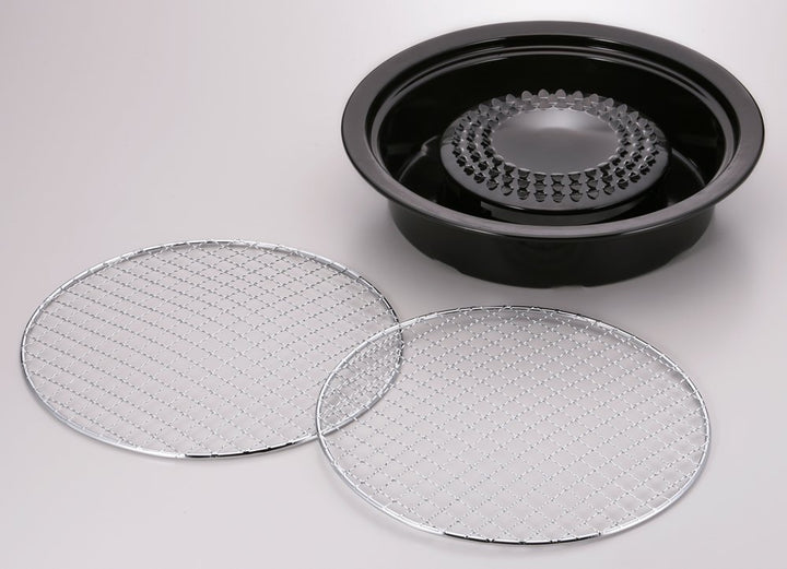 Tischgrill-Aufsatz für Gaskocher rund 250 mm Emaille Stahl - Bild 3
